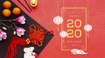 2020新年中国结春节鼠年