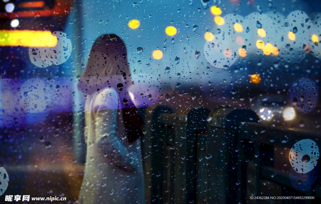 雨水玻璃效果