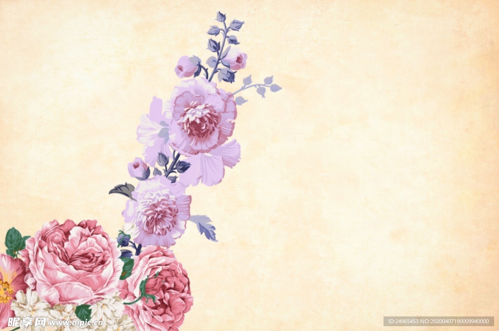 花纹花朵背景图