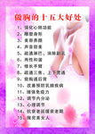 胸部护理海报