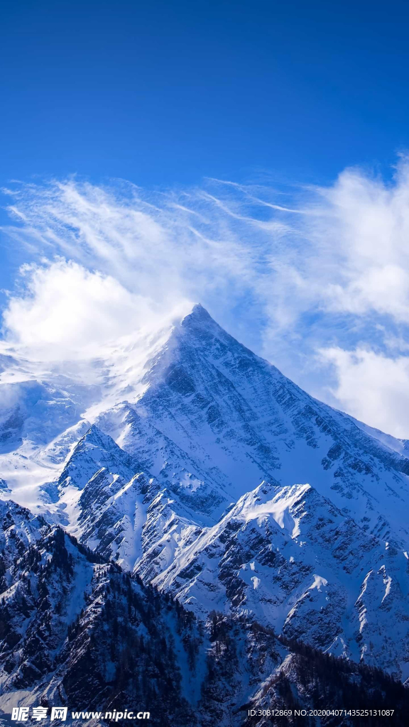 风景   雪山