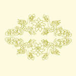 仙鹤花纹装饰画