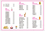 奶吧价目表