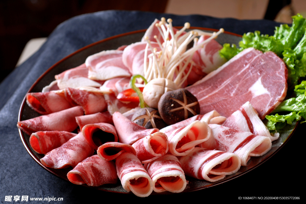 高清肥牛羊肉卷火锅原料食材