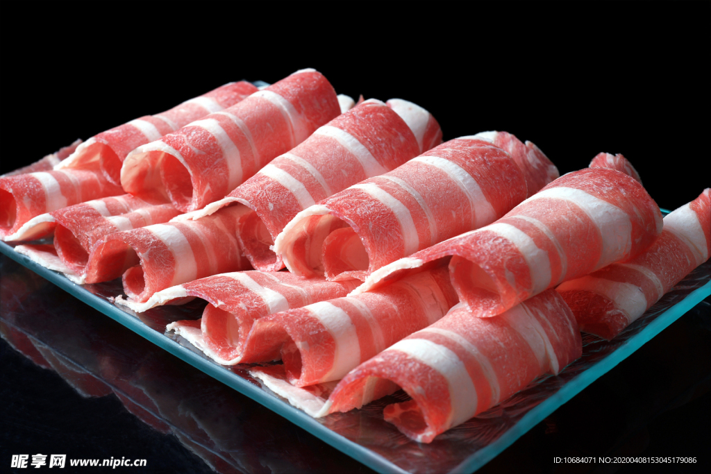 高清肥牛羊肉卷火锅原料食材