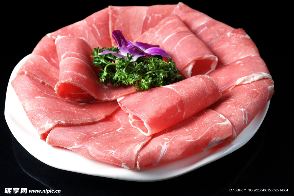 高清肥牛羊肉卷火锅原料食材