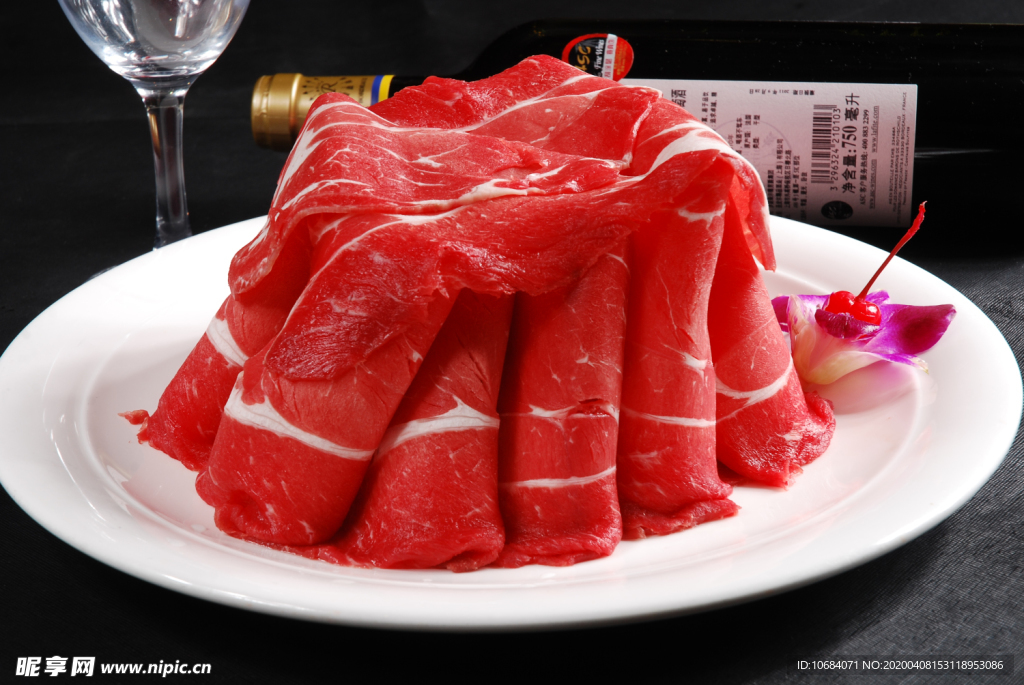 高清肥牛羊肉卷火锅原料食材