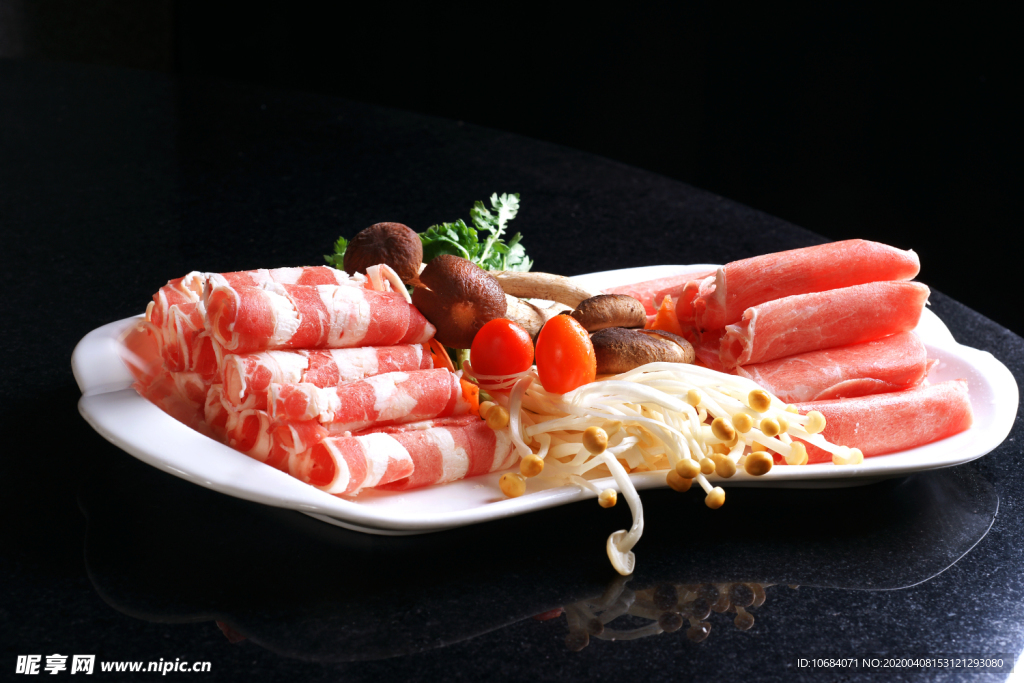 高清肥牛羊肉卷火锅原料食材