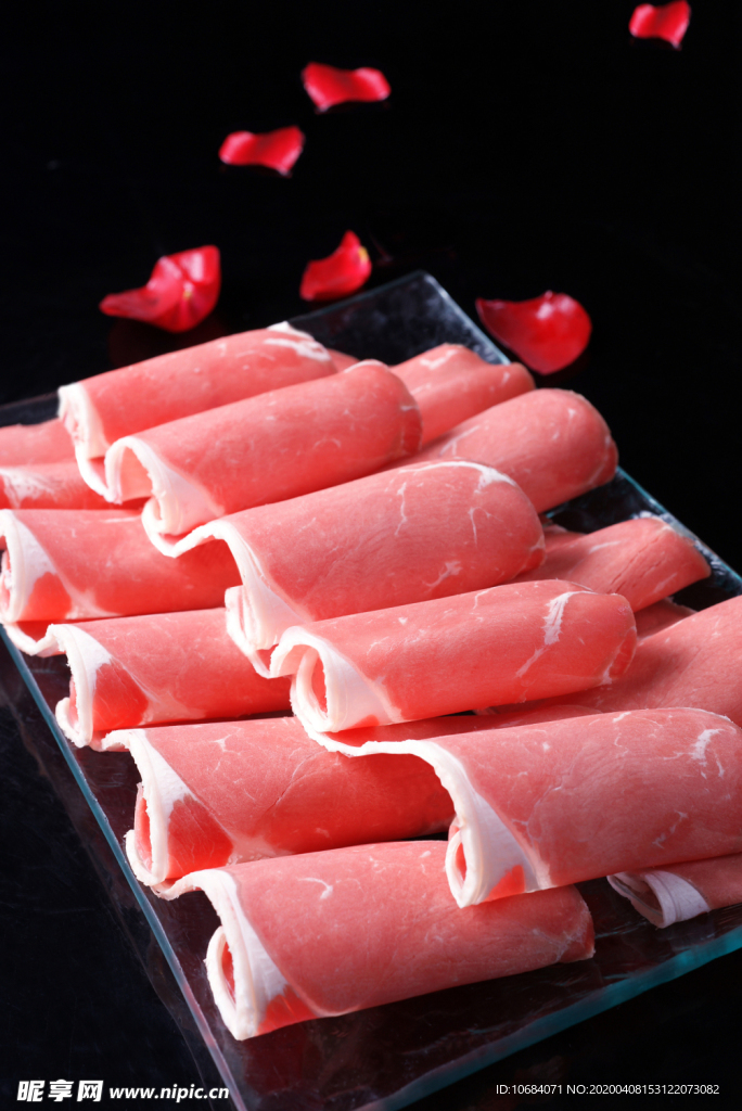 高清肥牛羊肉卷火锅原料食材