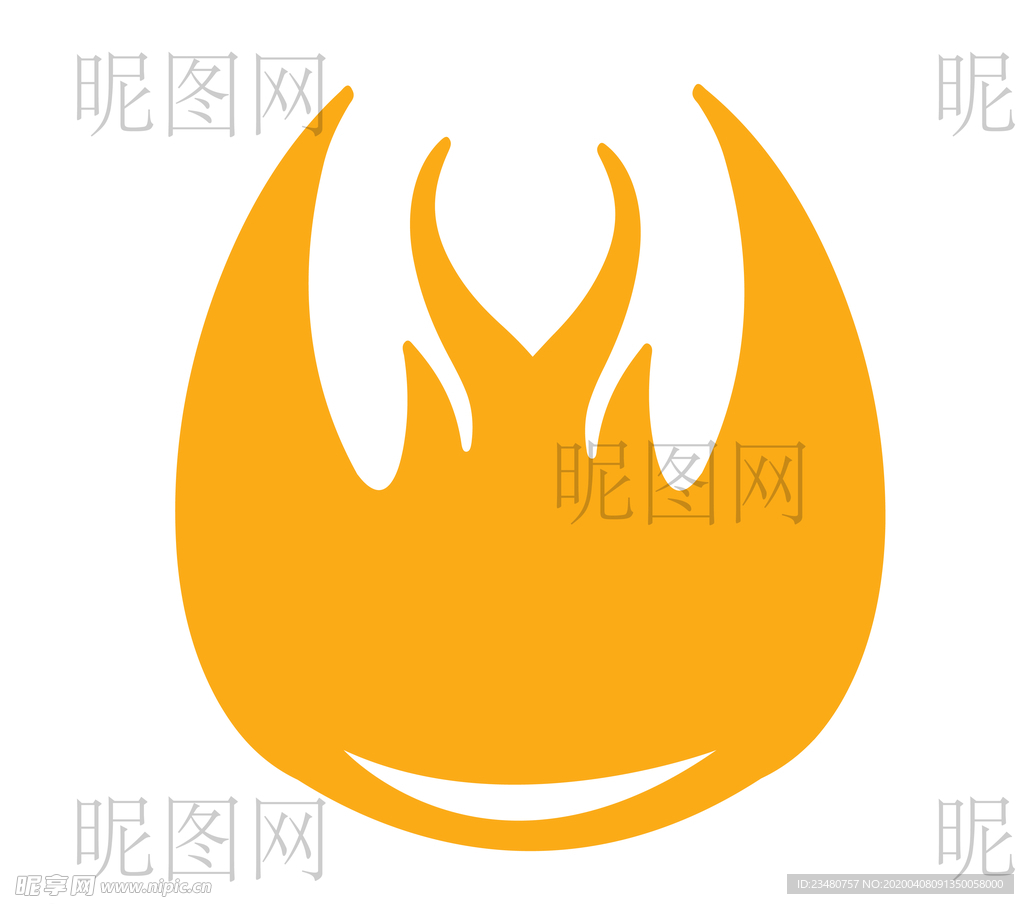 火苗火焰UI标识标志LOGO