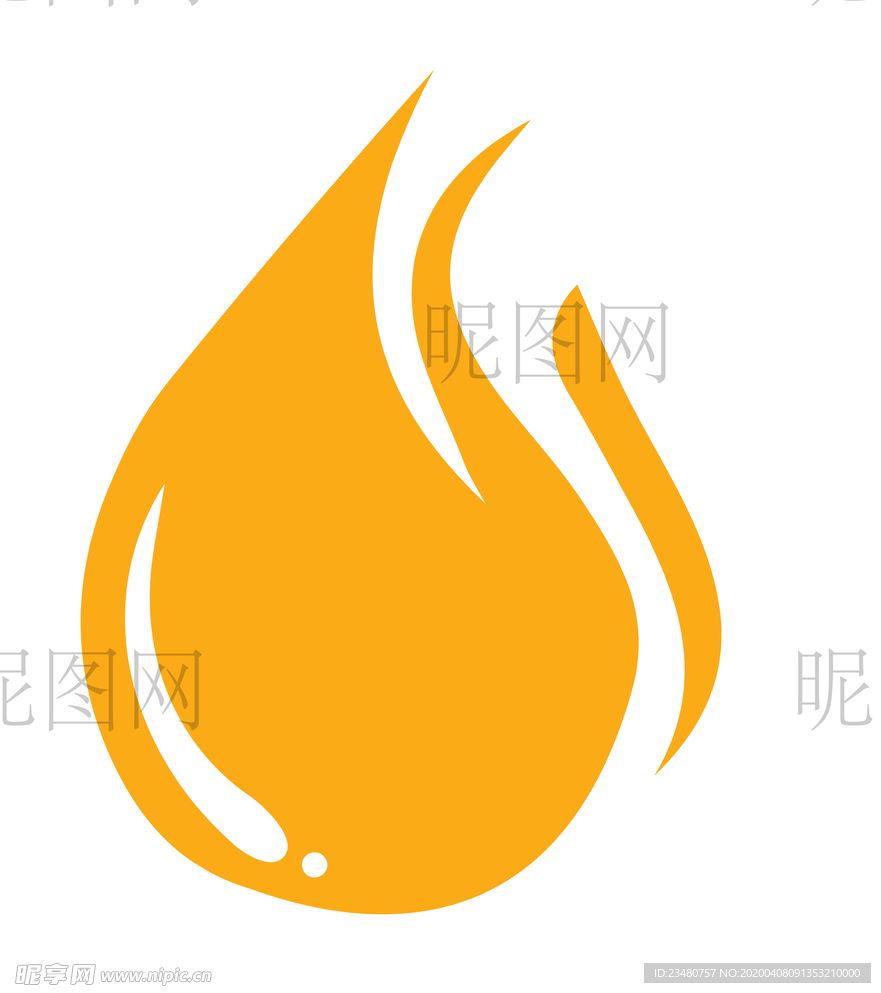 火焰火苗UI标识标志LOGO