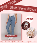 服装买一送二单品促销海报