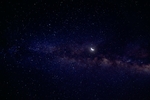 夜晚月亮星空