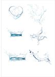 水花  水滴矢量图png