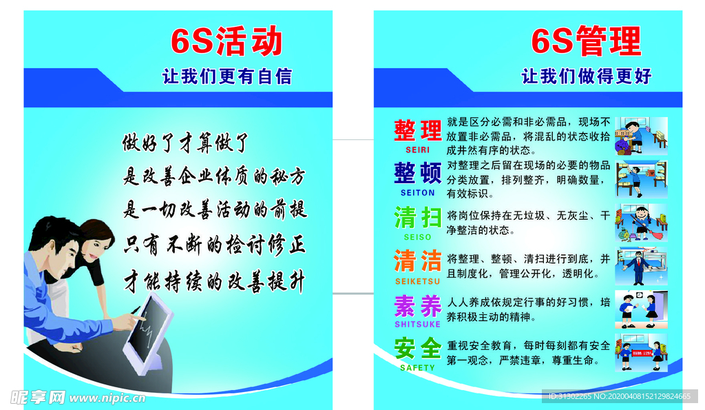 6s管理 工地展板   办公室