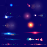 星光光束素材