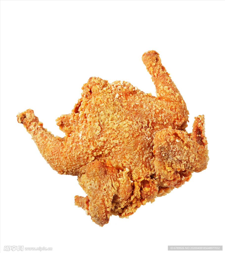 美味的油炸整鸡