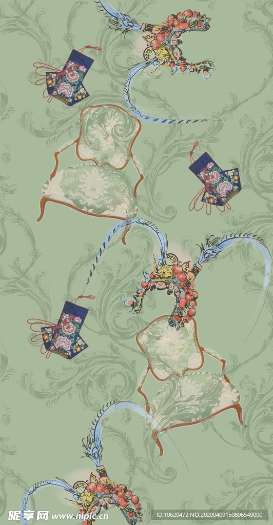 椅子花纹