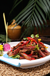 茶树菇拌牛肉