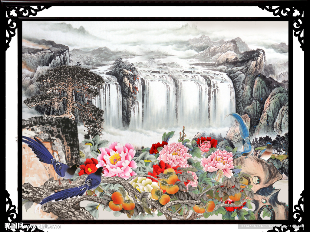 山水画 山水风景 山水图 山水
