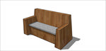 SU园林坐凳家具沙发模型