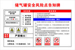 储气罐安全风险点告知牌
