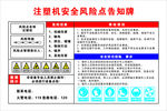 注塑机安全风险点告知牌