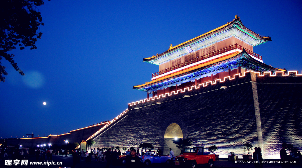 正定南门夜景