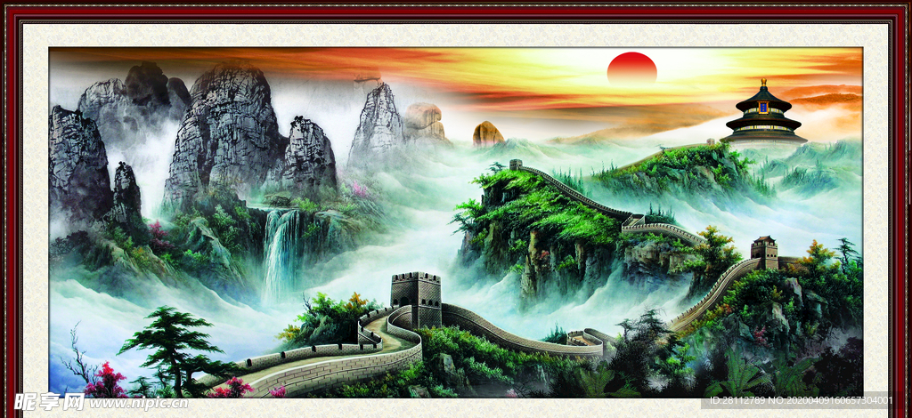 长城风景画