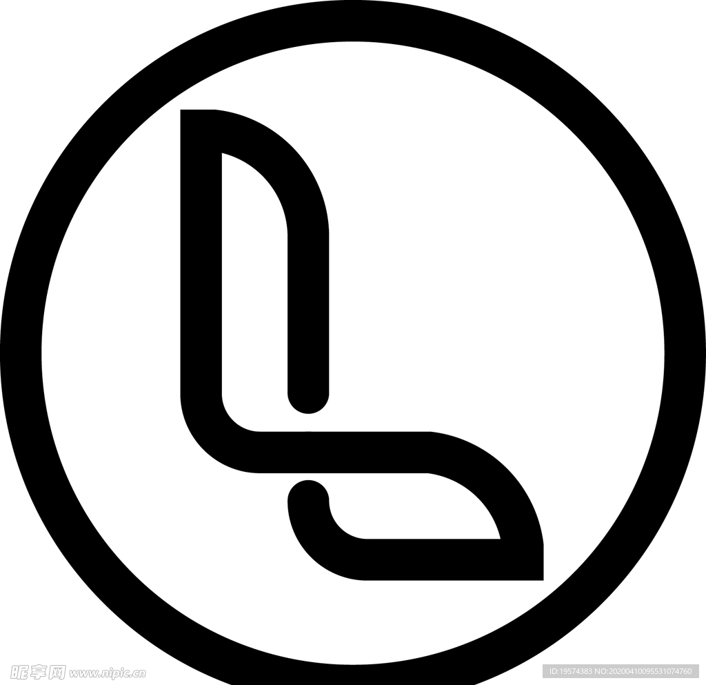 l 字母 logo 标志 设计