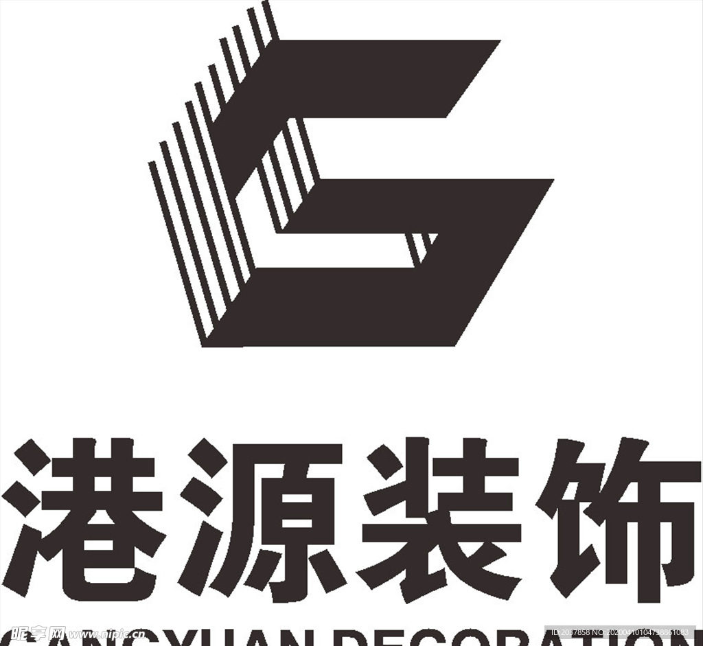 北京港源装饰 LOGO 标志