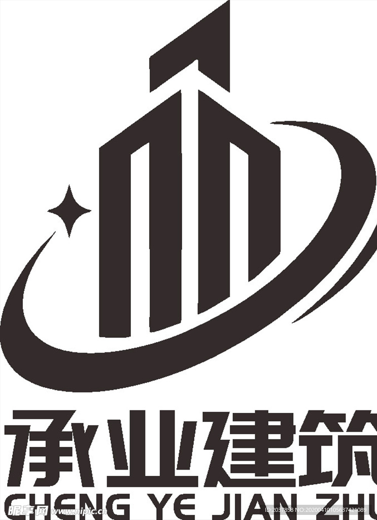 承业建筑 LOGO 标志 商标