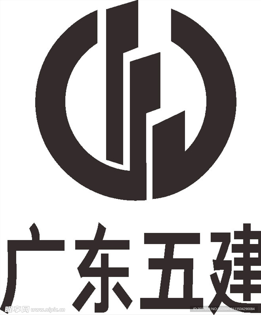 广东建工 LOGO 标志 商标