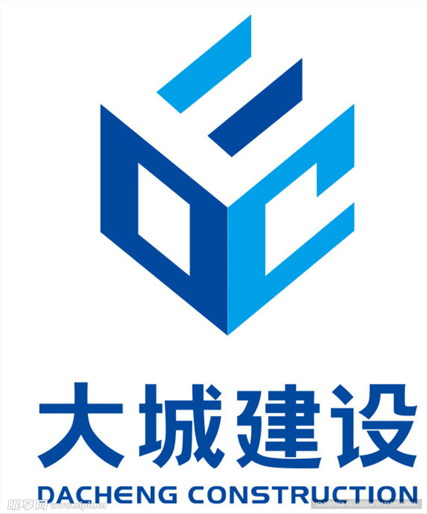 大城建设 LOGO 标志 商标
