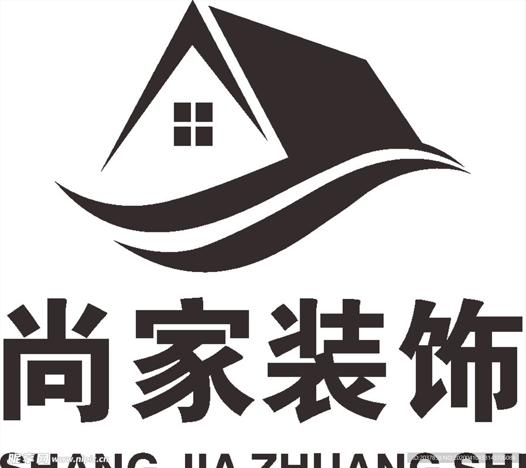 尚家装饰 LOGO 标志 商标