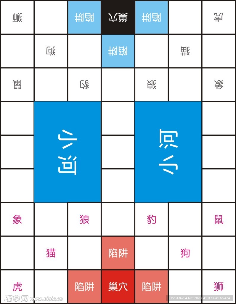 斗兽棋游戏规则 教学图片