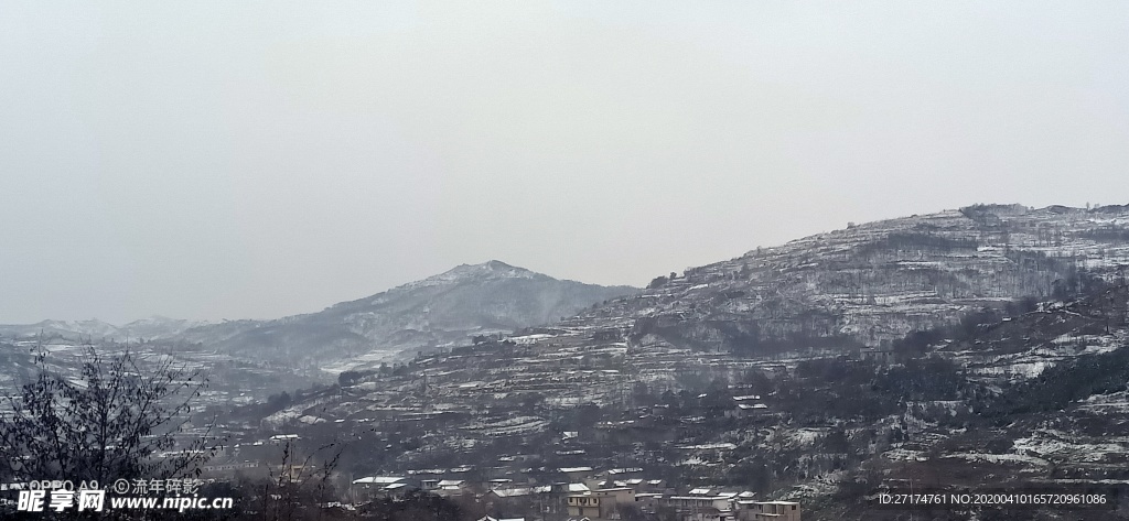 麦地 阴天 高山 山丘 草地