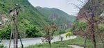 麦积山 马路 山丘