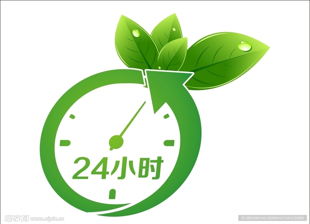 绿色钟表