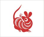 剪纸老鼠