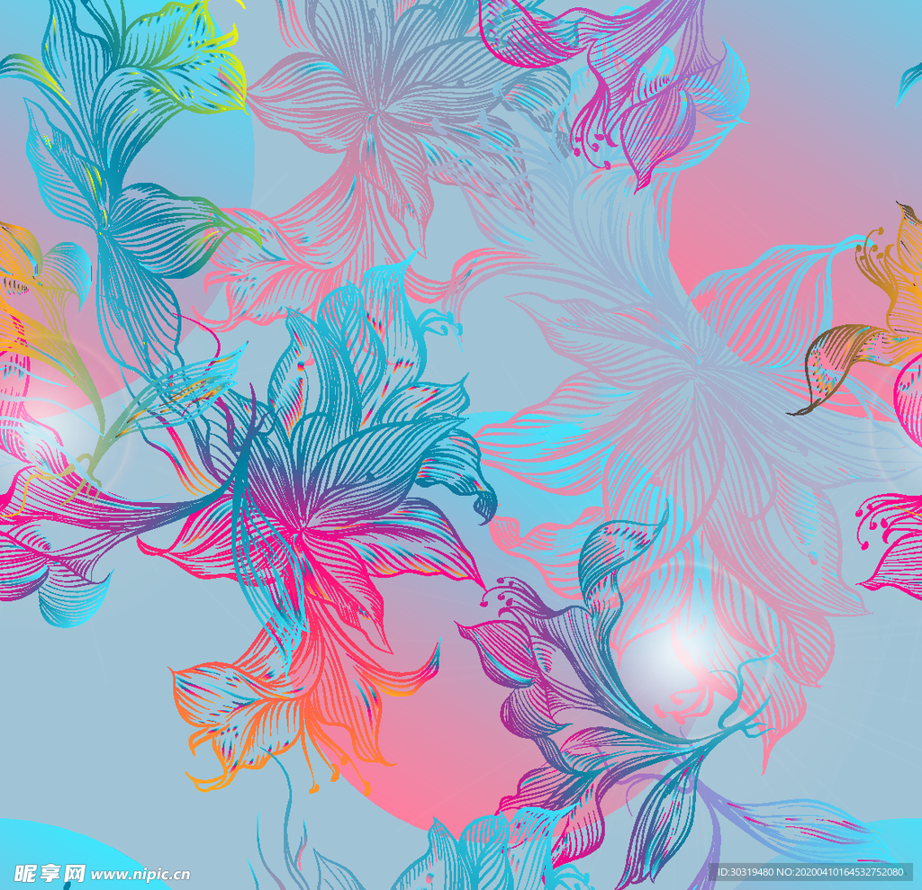 小碎花   数码印花
