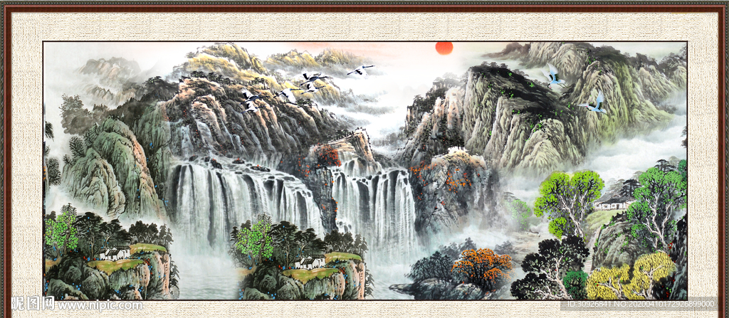巨幅山水