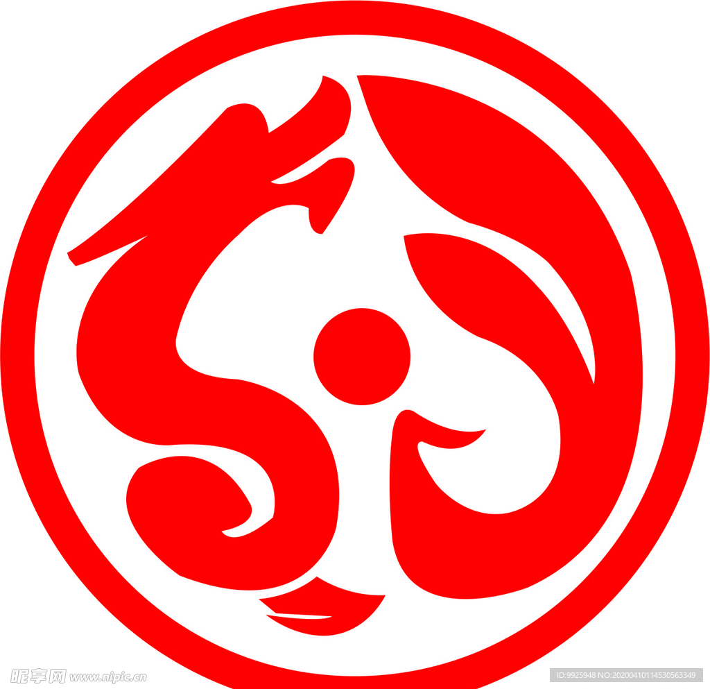 logo GC 龙凤 圆形