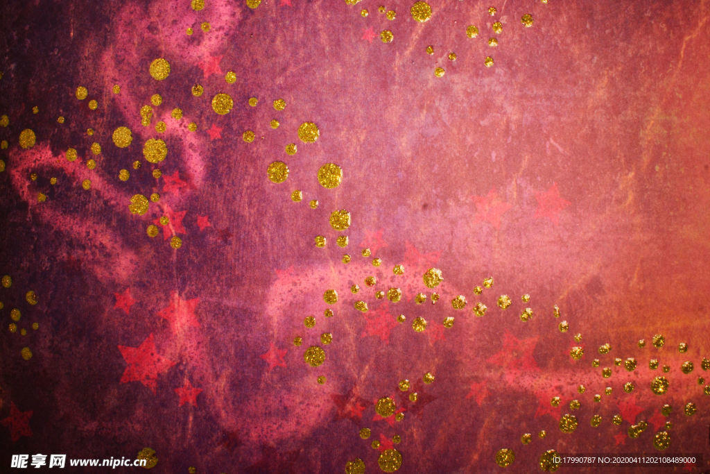 红色烫金复古背景图