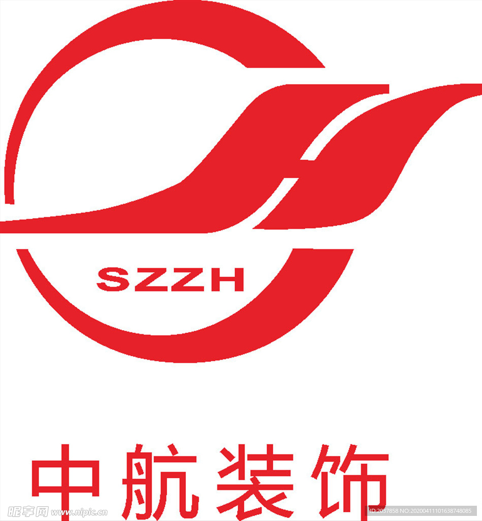 中航装饰 LOGO 标志 商标