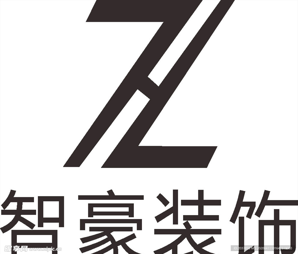智豪装饰 LOGO 标志 商标