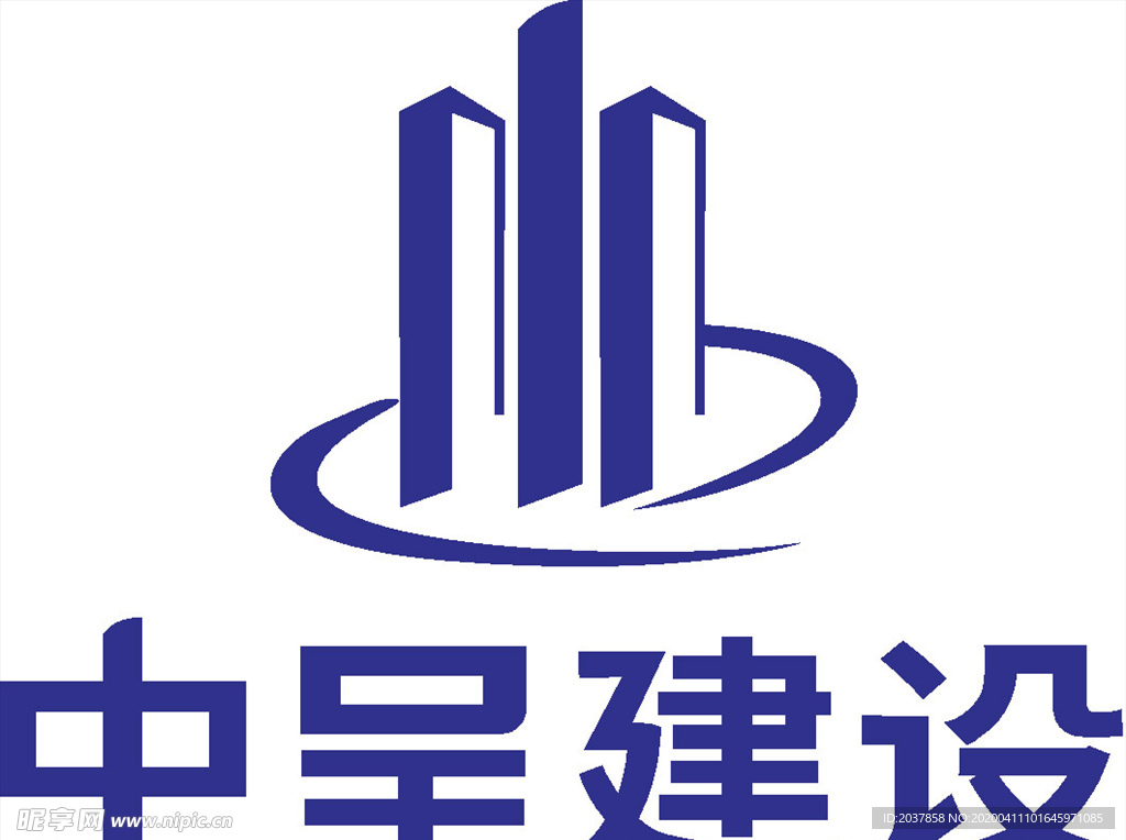 中呈建设 LOGO 标志 商标