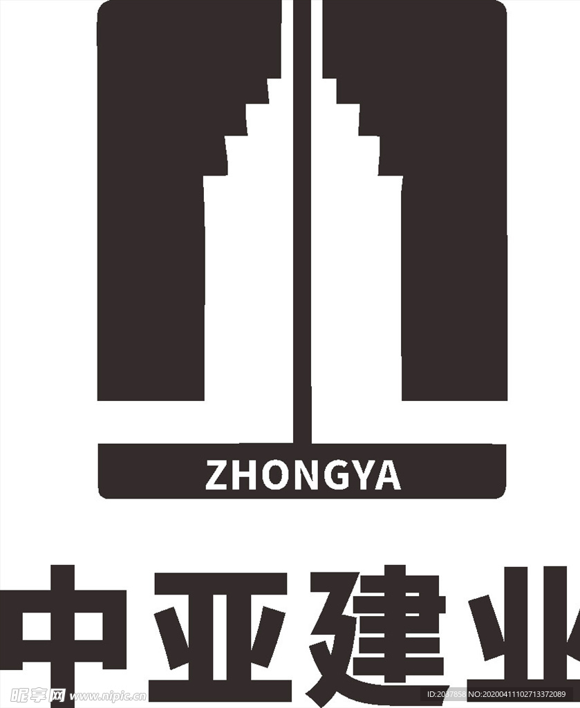 中亚建业 LOGO 标志 商标