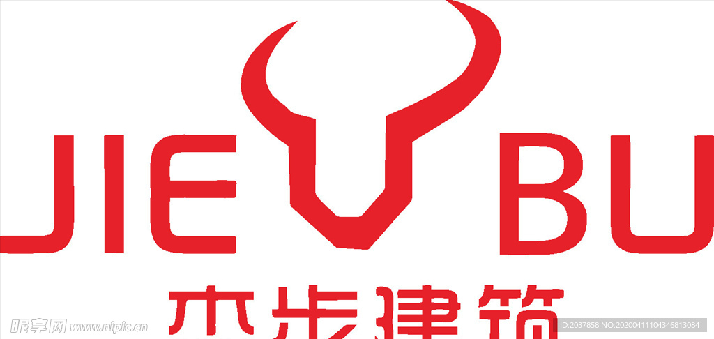 杰步建设 LOGO 标志 商标
