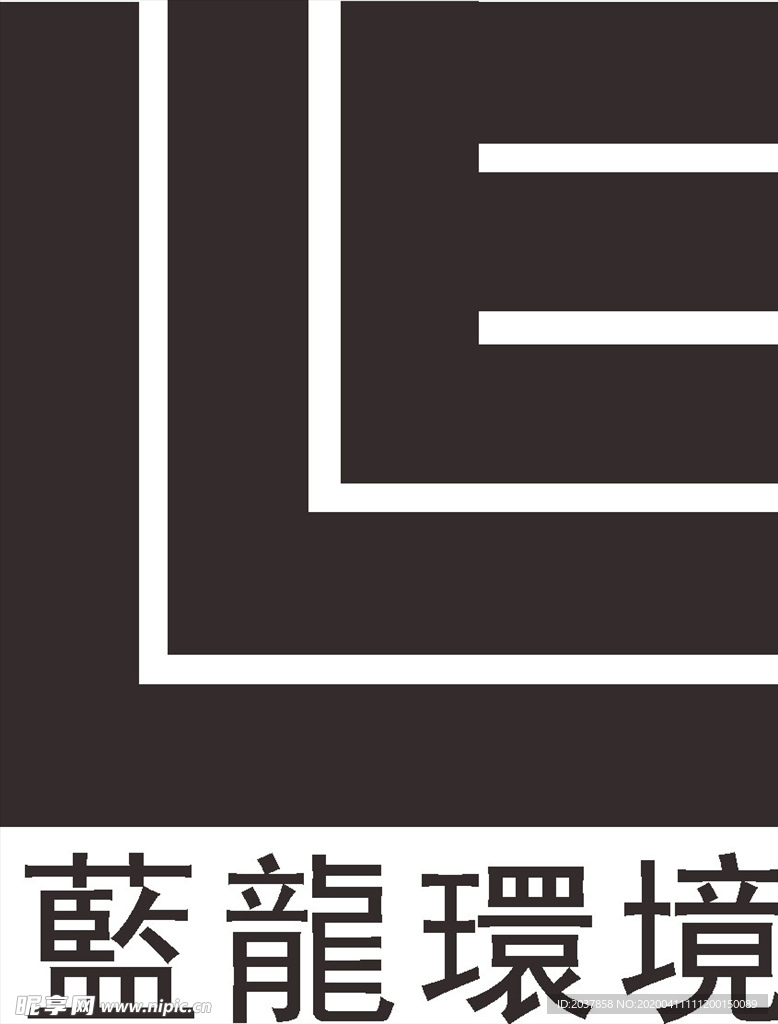 蓝龙环境 LOGO 标志 商标